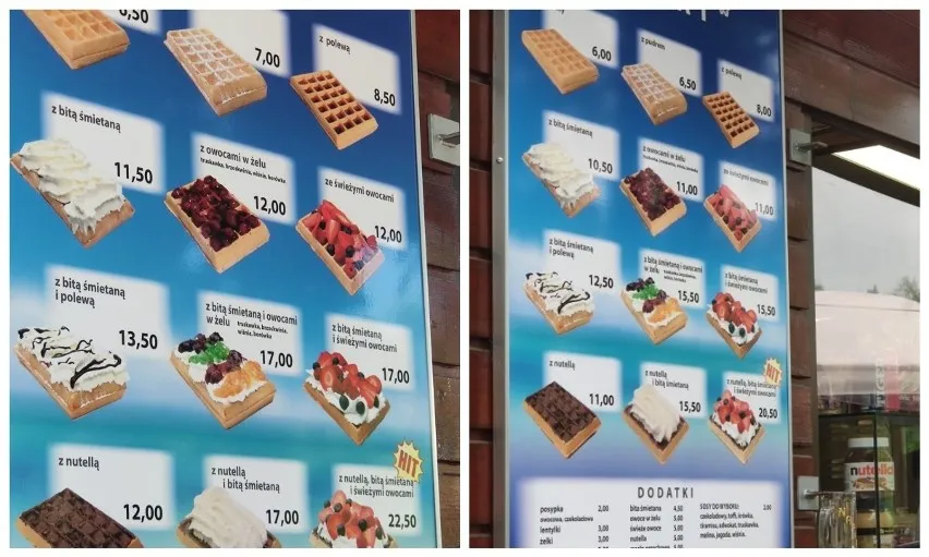 Zdjęcie Ile kosztuje gofr nad morzem? Ceny i różnice w toppingach