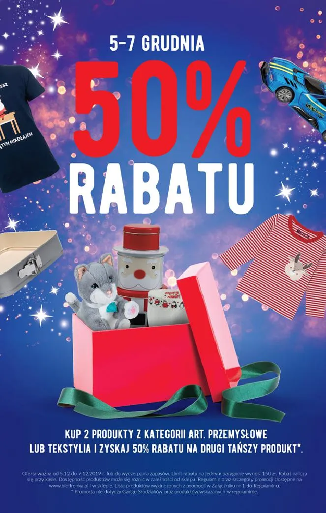 Zdjęcie Biedronka promocja 50 na artykuły przemysłowe - brak aktualnej oferty