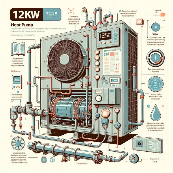 Zdjęcie Pompa ciepła 12kW: Ile metrów ogrzeje bez dodatkowych kosztów?