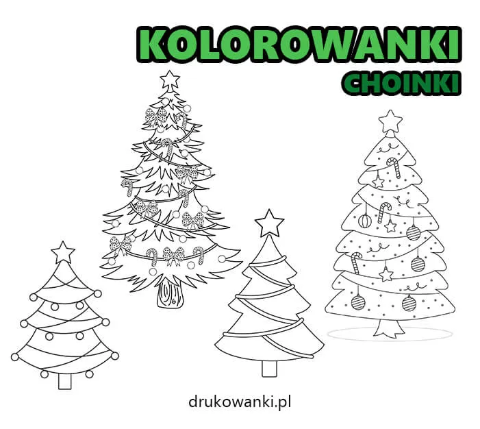 Zdjęcie Małe choinki do druku - kreatywne ozdoby świąteczne DIY