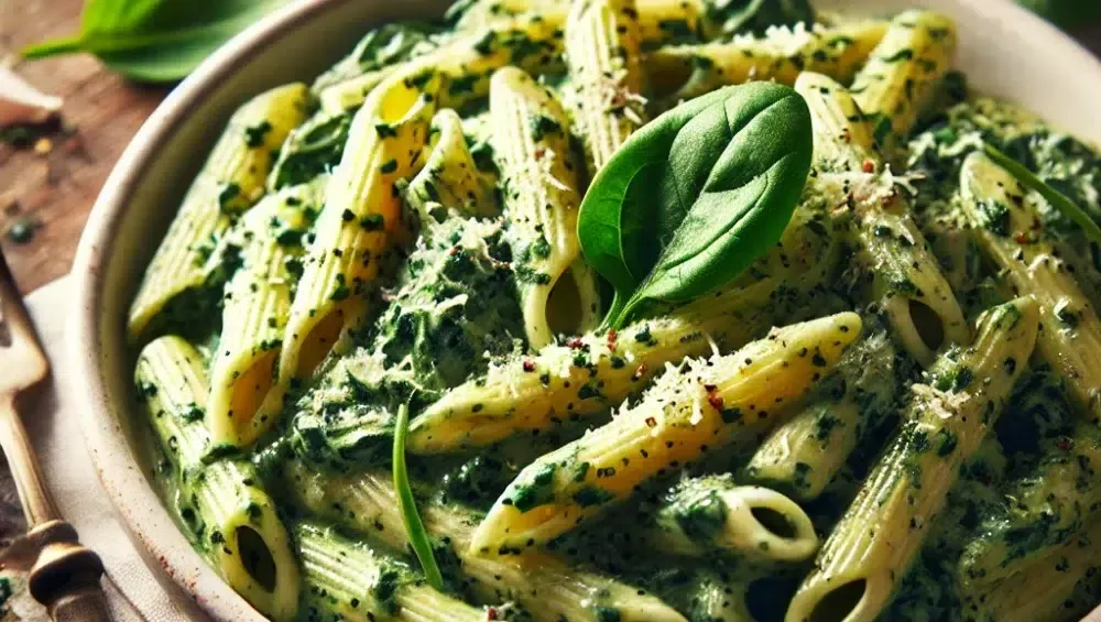 Zdjęcie Szybki przepis na makaron penne z pesto, który zachwyci każdego