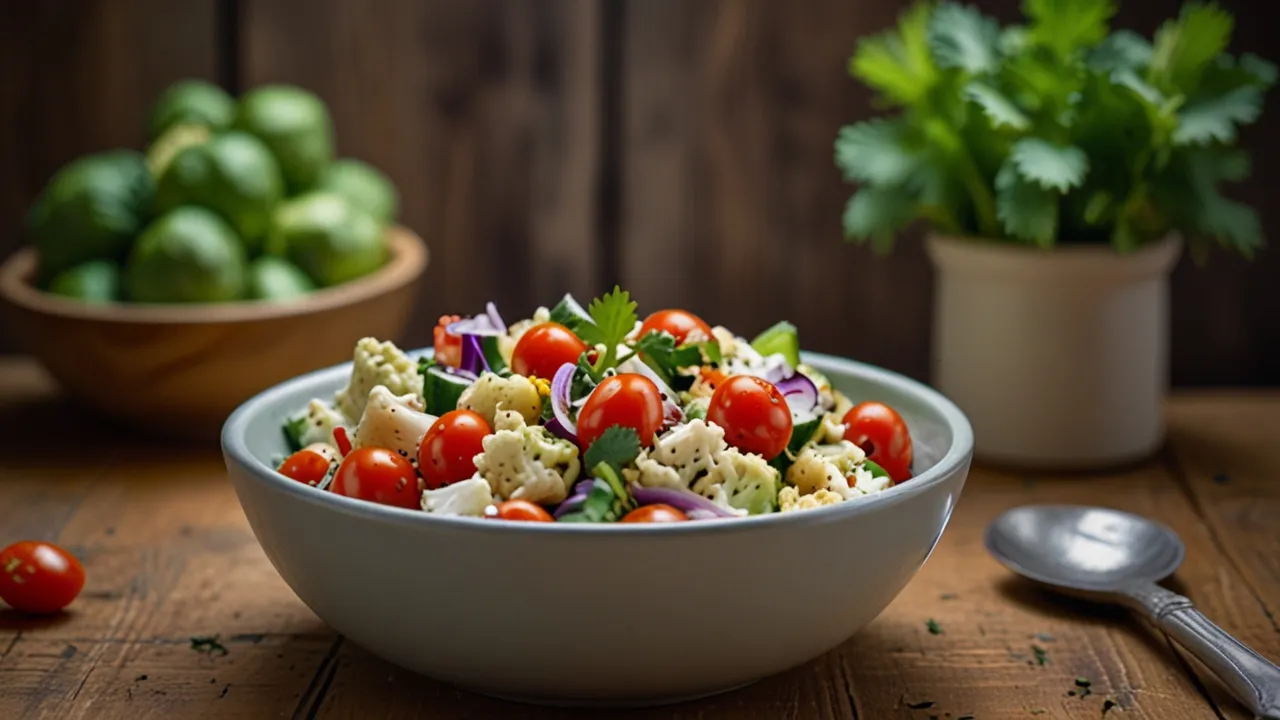 Zdjęcie Sałatka z kalafiora fit - idealna na dietę i zdrowe odżywianie