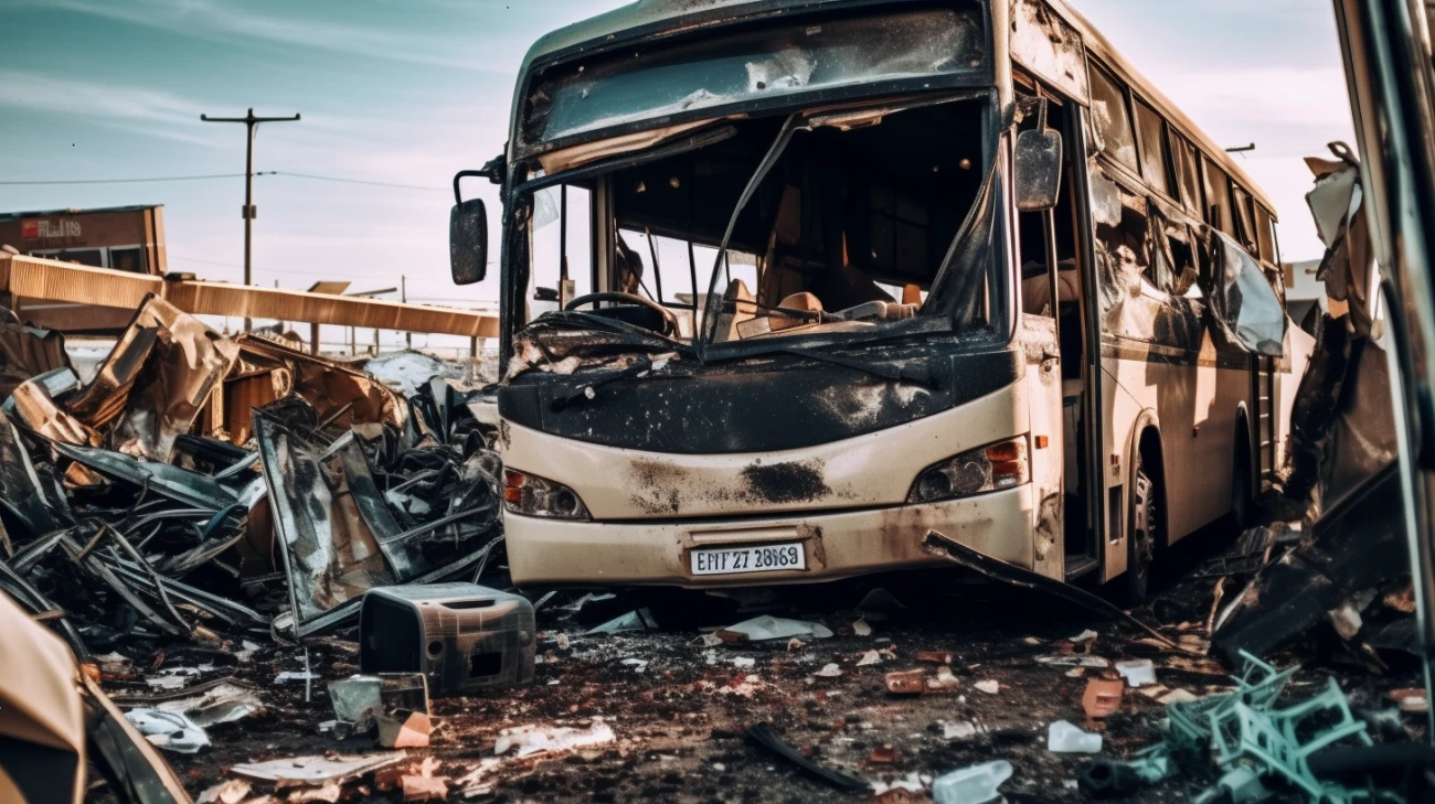 Tragedia na granicy: śmiertelne zderzenie busa z ciężarówką.