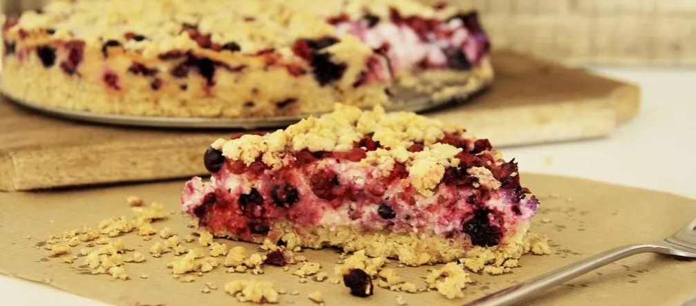 Zdjęcie Pyszne kruche ciasto z porzeczkami i kruszonką - sprawdzony przepis