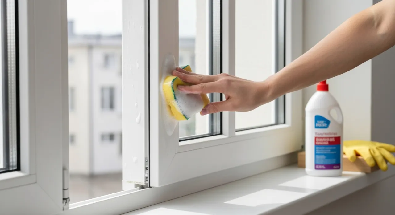 Zdjęcie Jak usunąć farbę, tynk, klej z ram okiennych? Poradnik