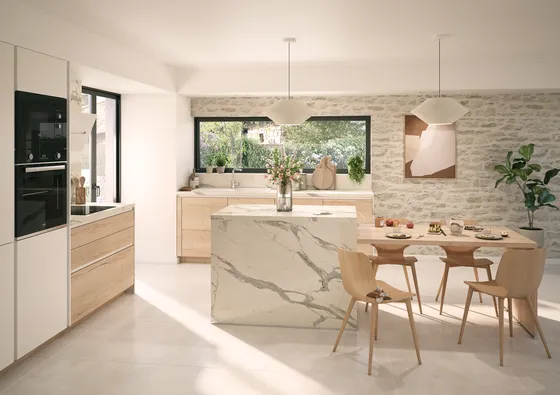 Zdjęcie Cocinas blancas y madera: ¿Cómo diseñar la perfecta? Guía experta