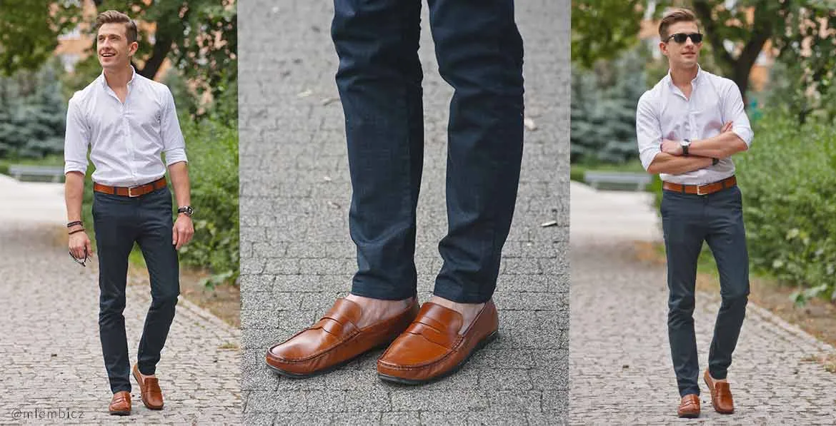 Zdjęcie Modne stylizacje z brązowymi mokasykami. Jak ubrać się elegancko i nie popełnić wpadki?