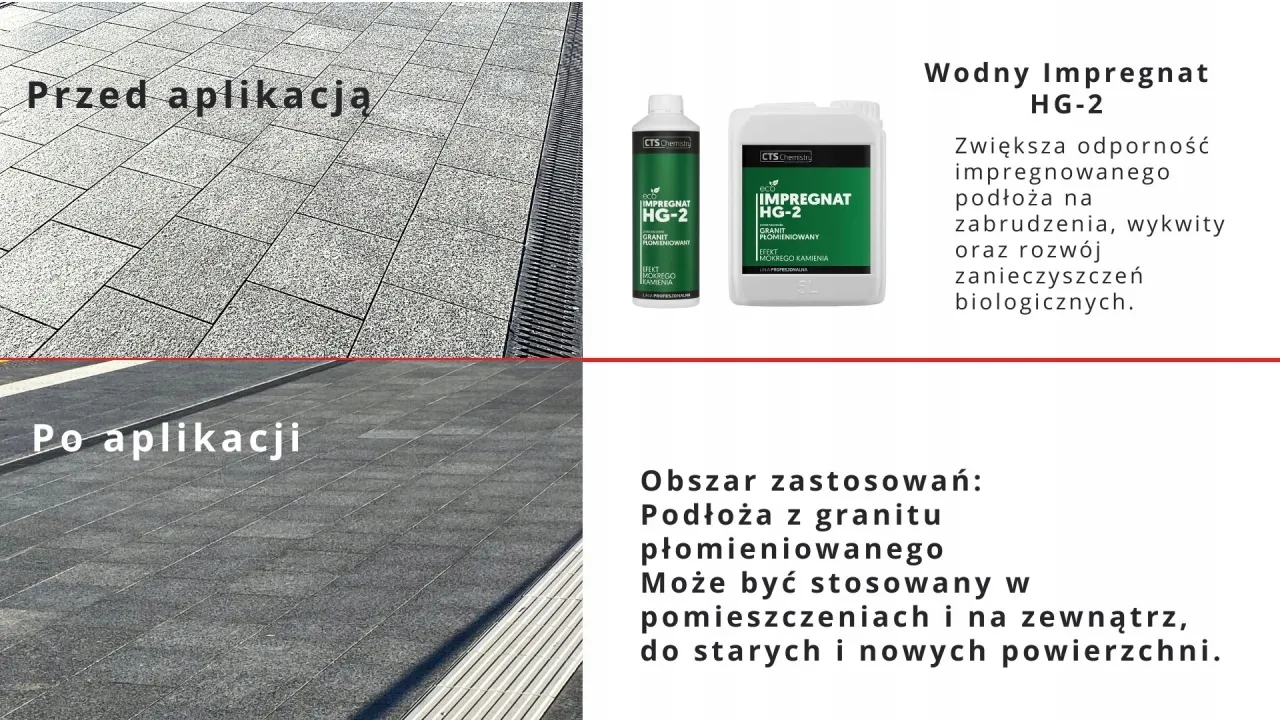 Zdjęcie HG-2 - impregnat do granitu płomieniowanego