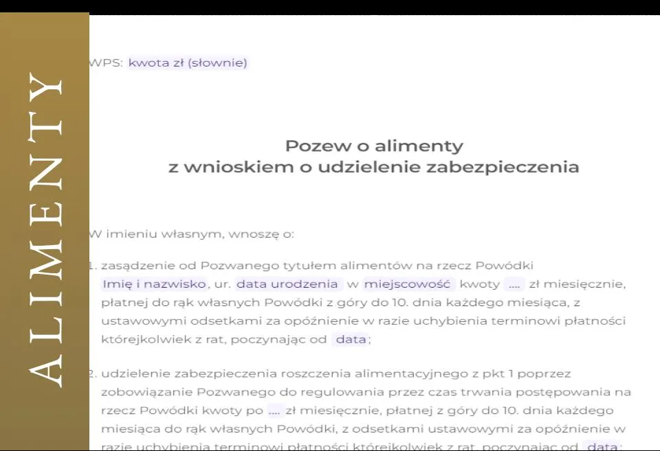 Zdjęcie Wzór wniosku o alimenty: Napisz poprawnie i skutecznie