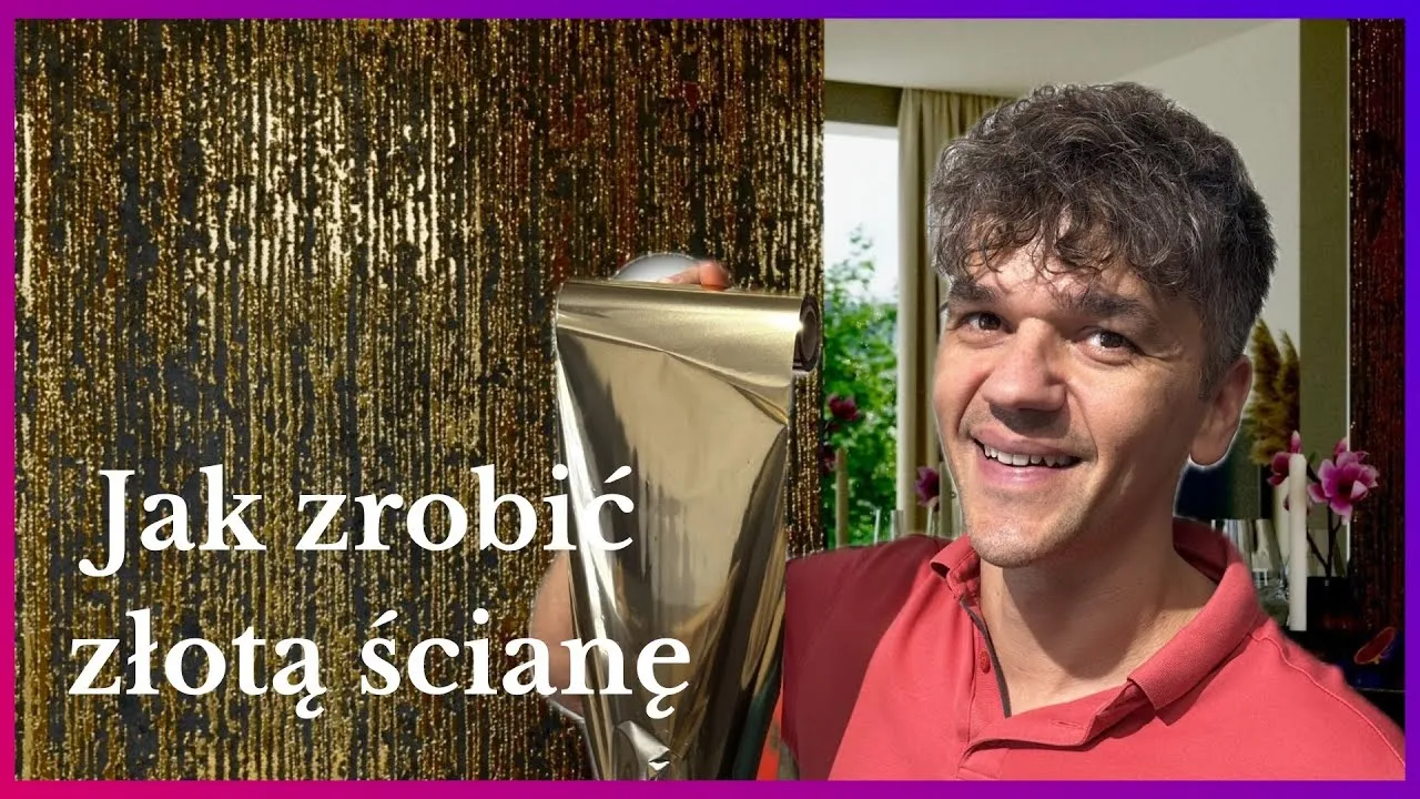 Zdjęcie Jak zrobić złote paski na ścianie bez smug i zniszczeń