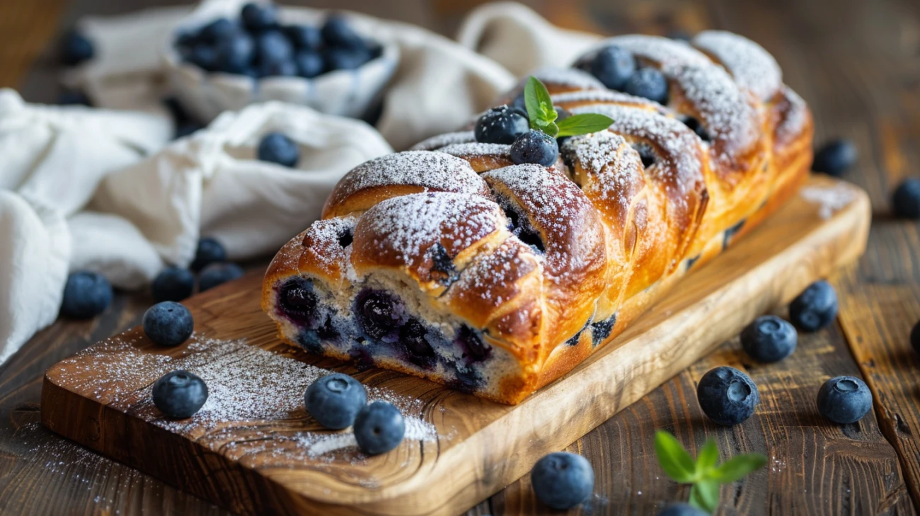 Zdjęcie Babka z borówkami: idealny smak lata w twoim domu!