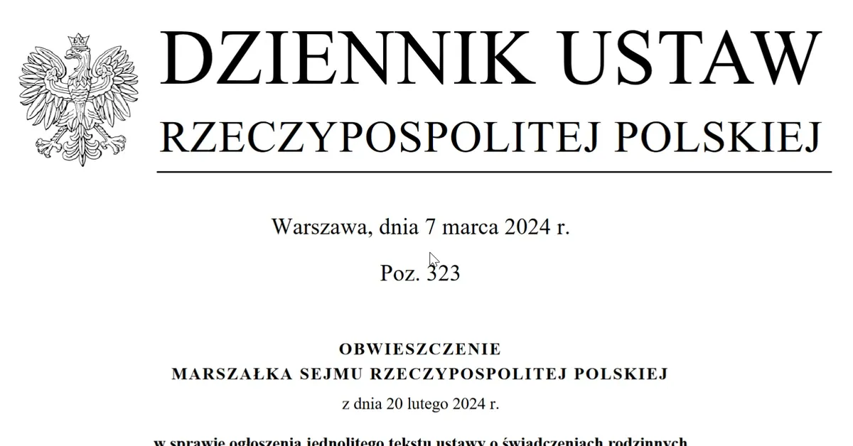 Zdjęcie Ustawa o świadczeniach rodzinnych – poznaj kluczowe zmiany i korzyści