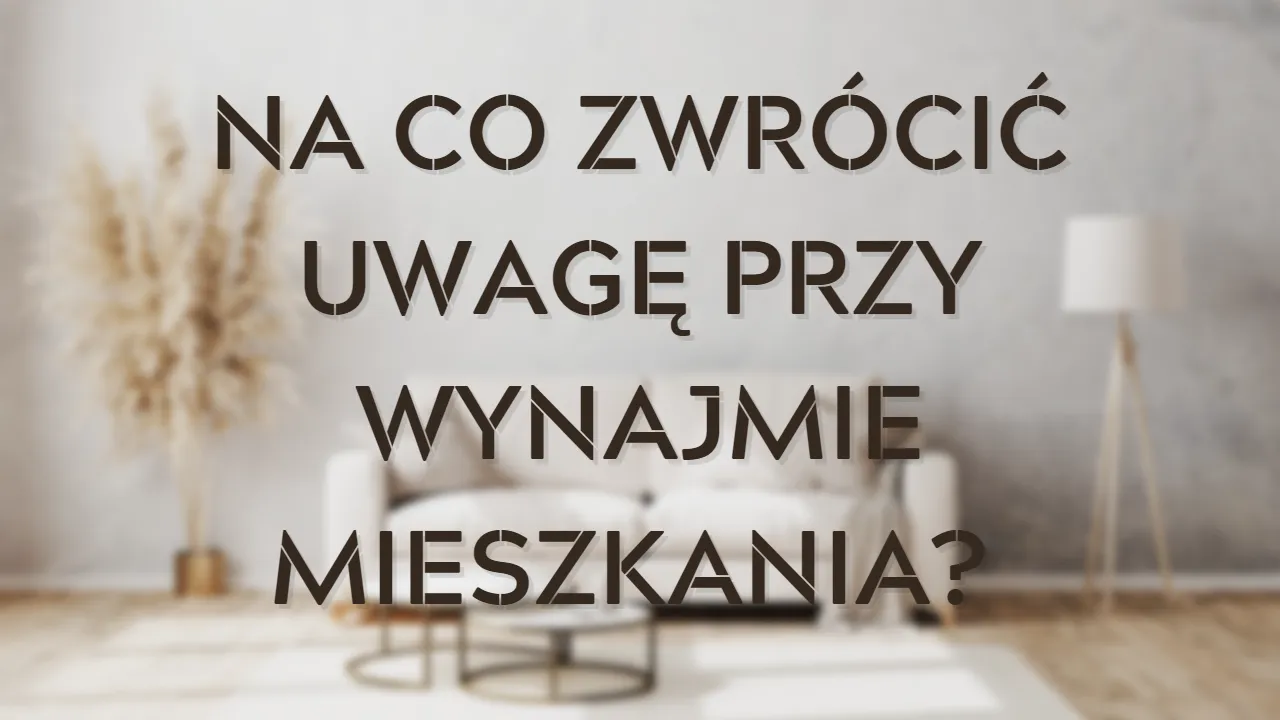 Zdjęcie Na co zwracać uwagę przy wynajmie mieszkania, aby uniknąć problemów?
