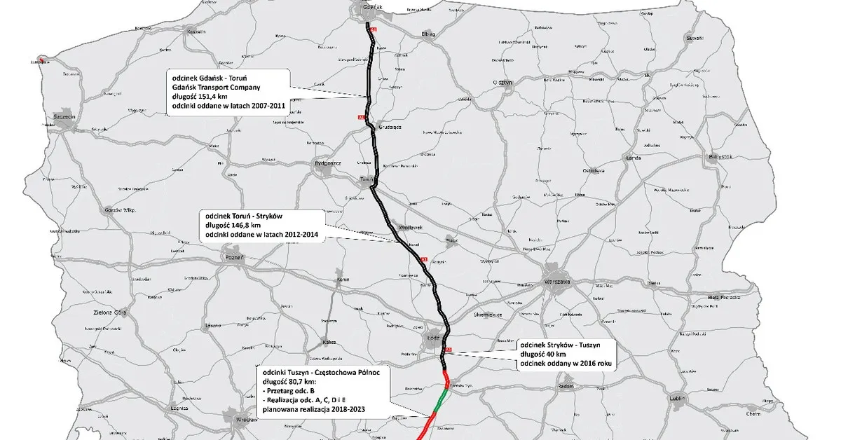 Zdjęcie Ile km ma autostrada A1? Sprawdź długość i aktualny status trasy
