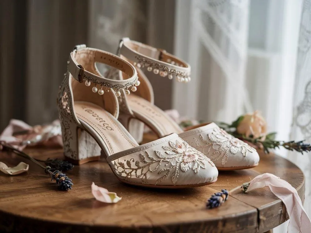 Zdjęcie Jakie buty do sukni ślubnej boho, aby uniknąć niewygody i wyglądać pięknie