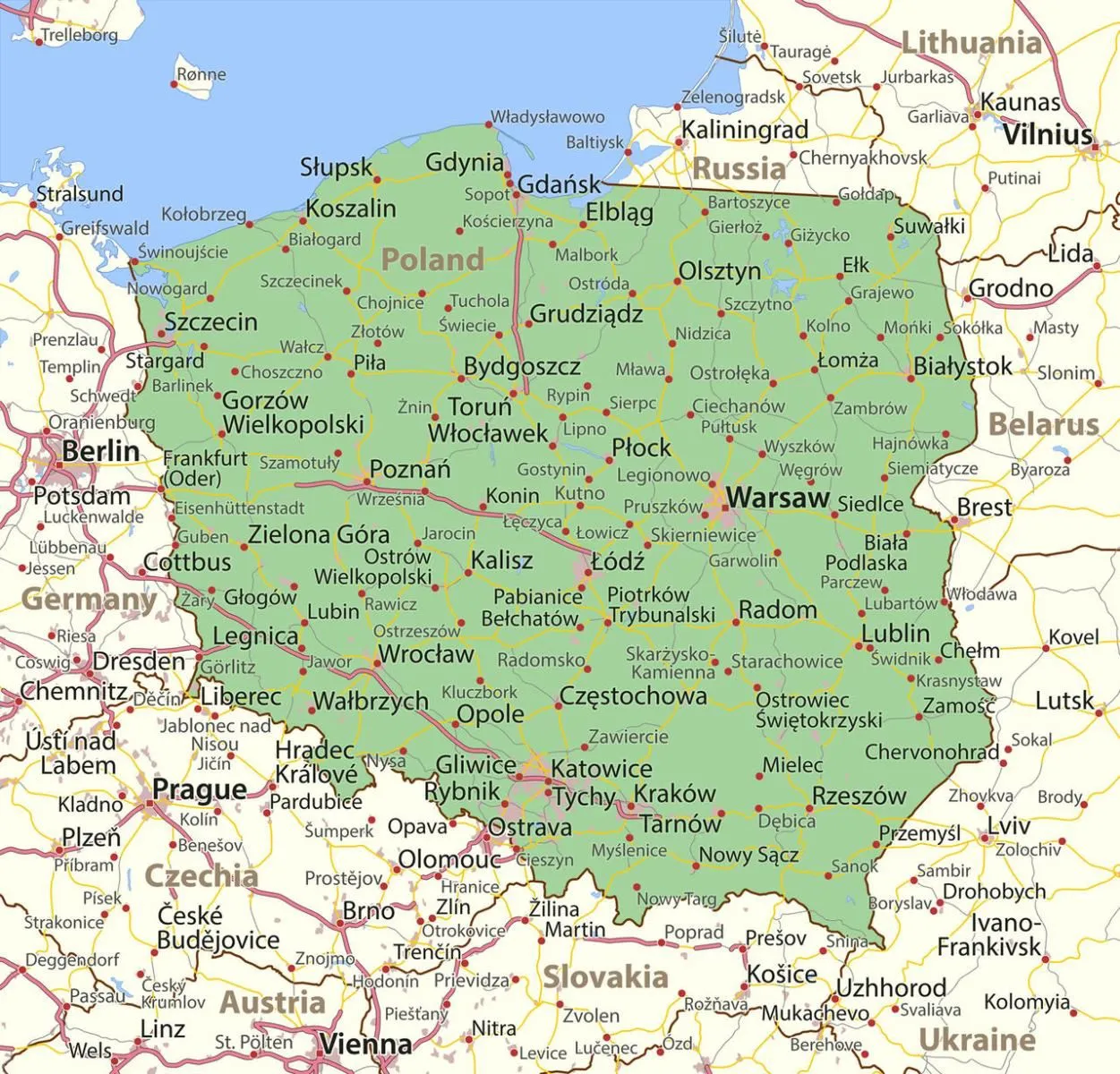 Zdjęcie Biejat z kim graniczy Polska? Zaskakujące fakty o sąsiadach Polski