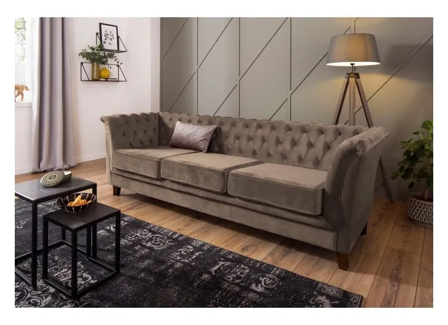 Zdjęcie  Sofa chesterfield 3 osobowa z funkcją spania - stylowa i wygodna