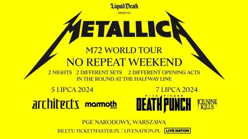 Zdjęcie Ile kosztuje bilet na koncert Metallici? Ceny, które zaskoczą