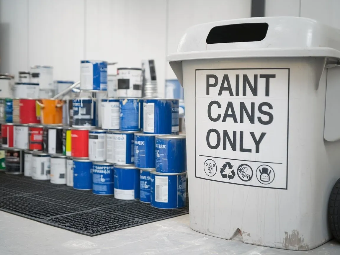 Zdjęcie Jak prawidłowo utylizować puszki po farbach? Poradnik recyklingu