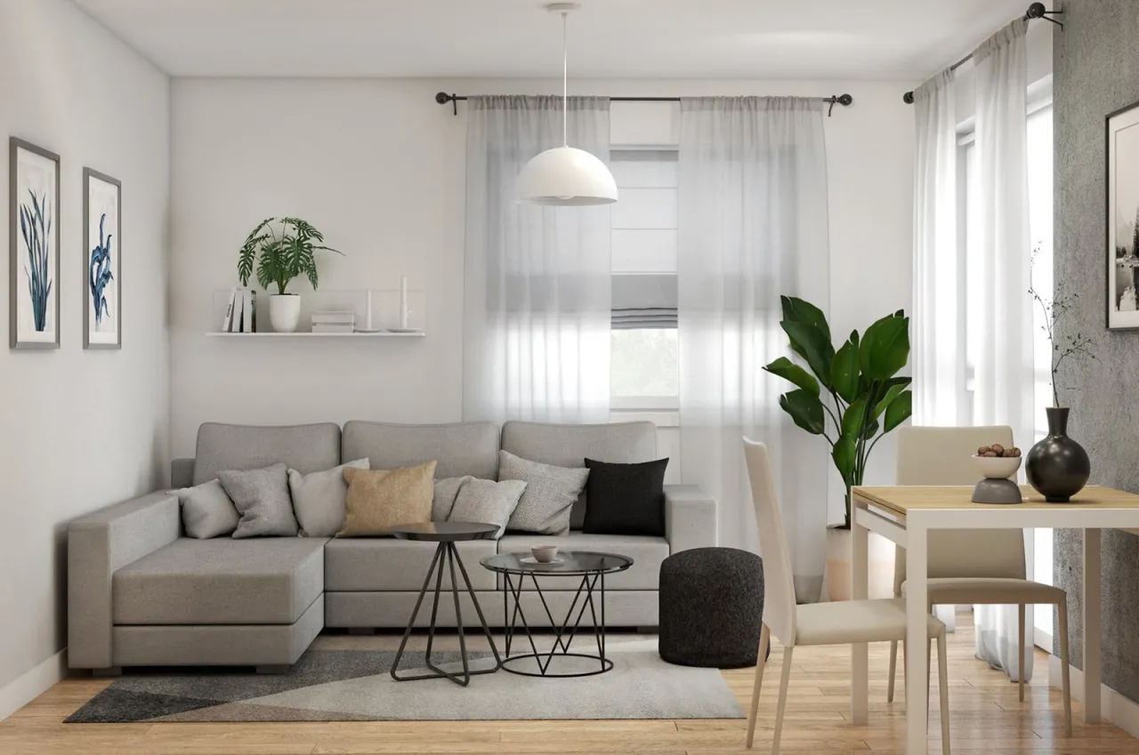 Zdjęcie Mały salon: Jak funkcjonalnie zaaranżować st&oacute;ł?