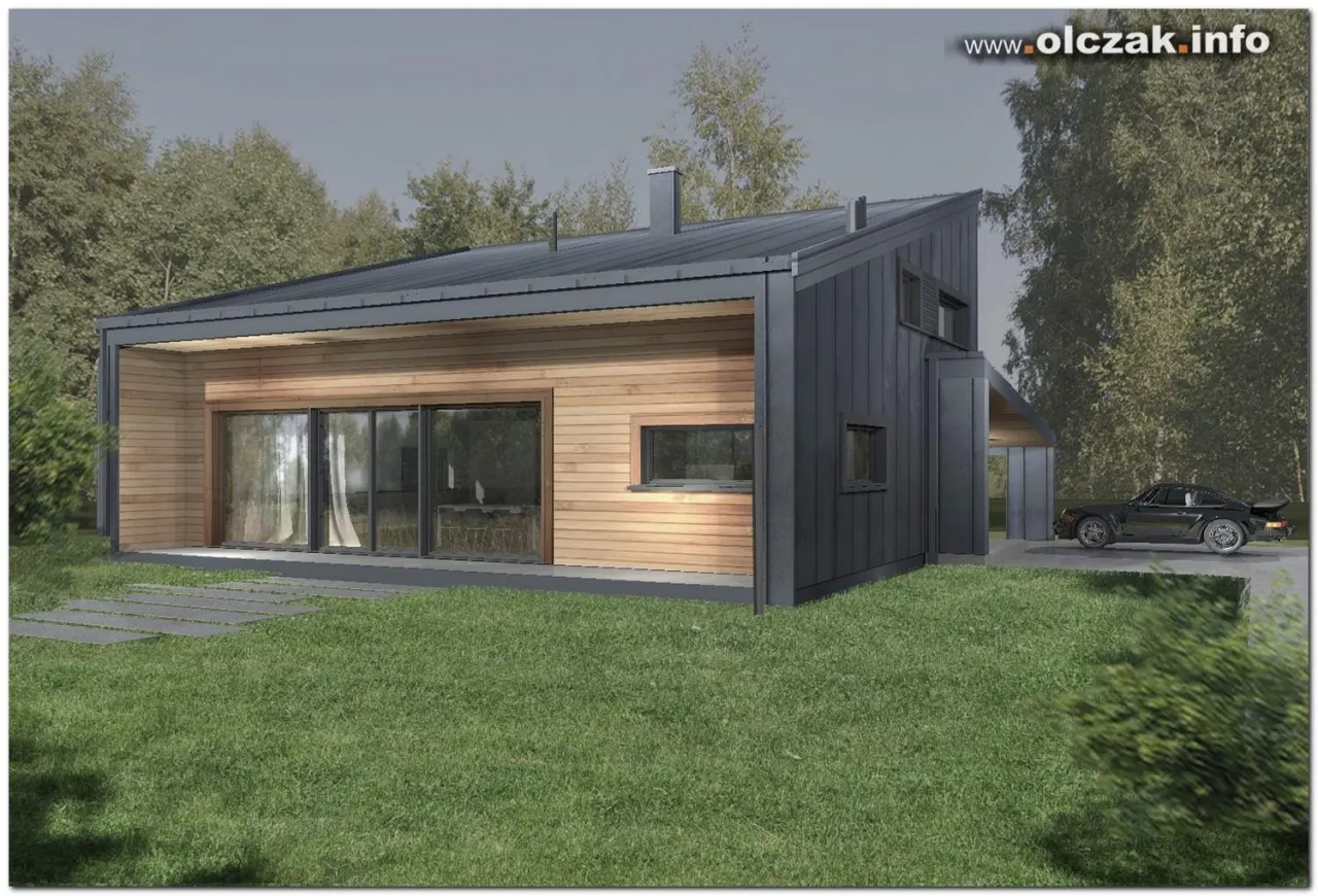 Zdjęcie Domki z dachem jednospadowym: nowoczesny design i korzyści