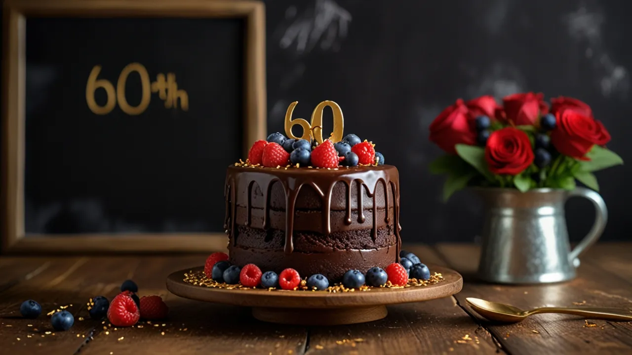 Zdjęcie Tort na 60 urodziny: Wyjątkowy tort na specjalną okazję - pomysły na tort