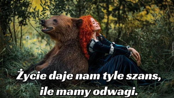 Zdjęcie Tyle szans ile odwagi: Cytat inspirujący do działania w życiu