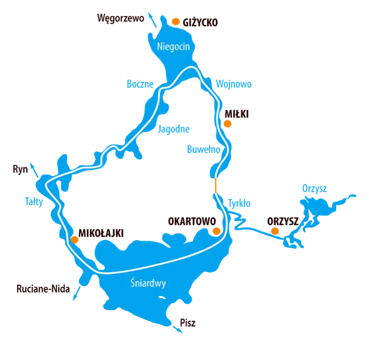 Zdjęcie Trasy rowerowe Mazury: Mapa, GPX i gotowe plany wycieczek