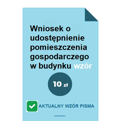 Zdjęcie Prosty sposób napisania wniosku o pomieszczenie gospodarcze bez stresu
