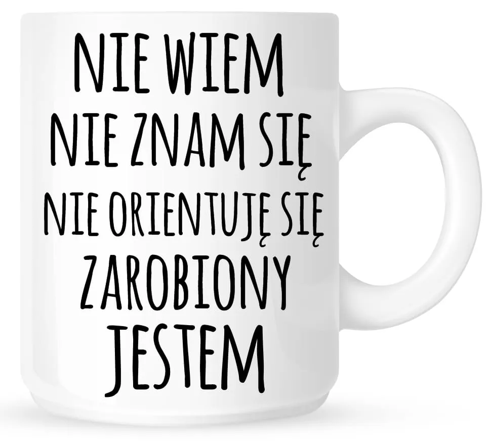Zdjęcie Kubek Nie wiem - najzabawniejszy prezent na każdą okazję