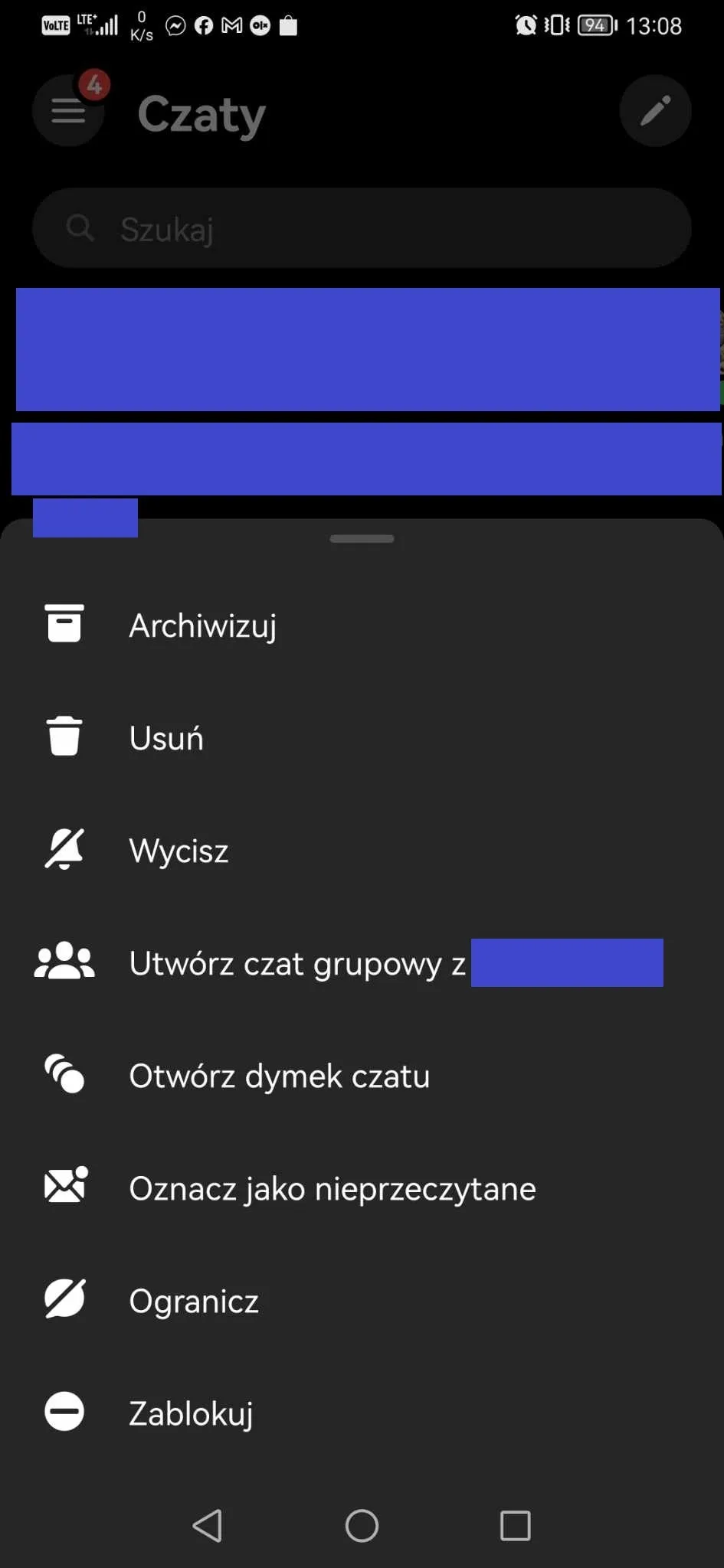 Zdjęcie Co widzi zablokowana osoba na Messengerze? Mroczna strona komunikacji