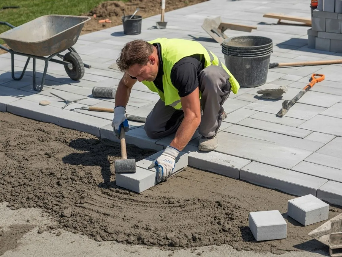 Zdjęcie Jak ułożyć kostkę brukową na starym betonie i uniknąć błędów?