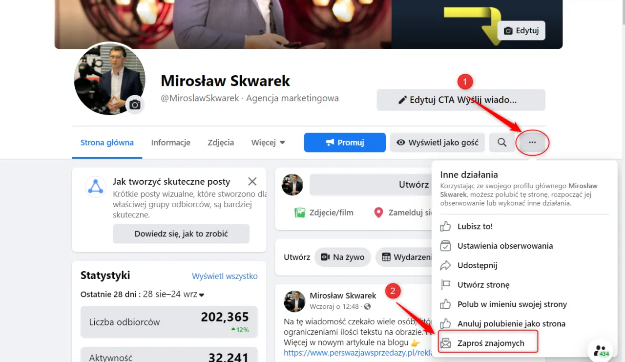 Zdjęcie Jak zaprosić do polubienia strony na fb nieznajomych bez ryzyka