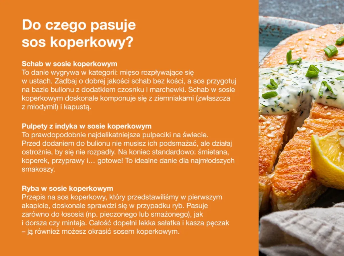 Zdjęcie Jak zrobić sos śmietanowo koperkowy - łatwy przepis na pyszny dodatek