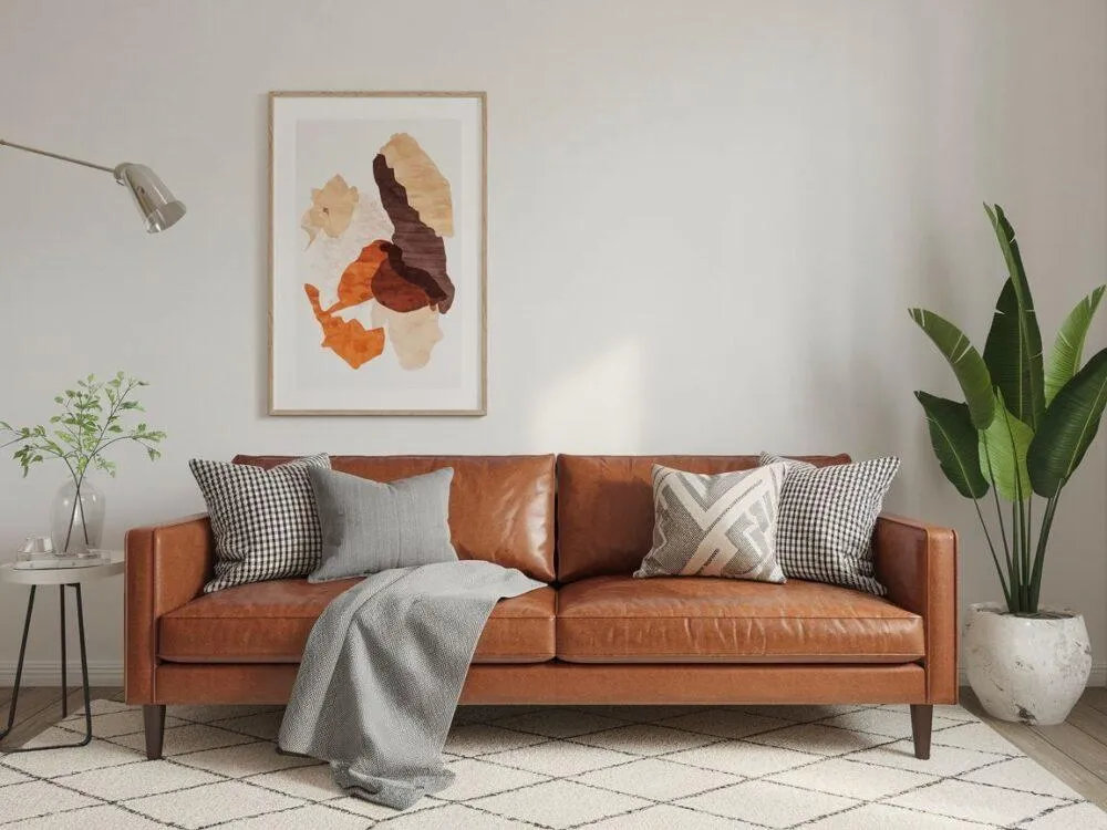 Zdjęcie Czym nakryć skórzaną kanapę, aby ją chronić i stylowo odmienić?