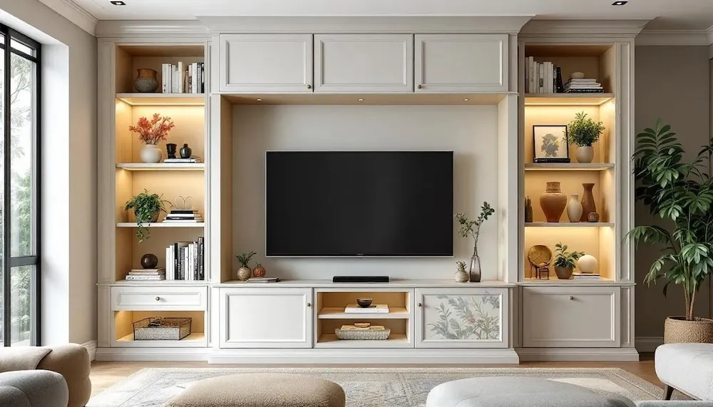 Zdjęcie Gdzie umieścić telewizor w salonie, aby zapewnić idealny komfort oglądania