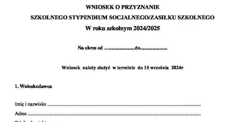 Zdjęcie Jak wypełnić wniosek o stypendium szkolne - praktyczny poradnik