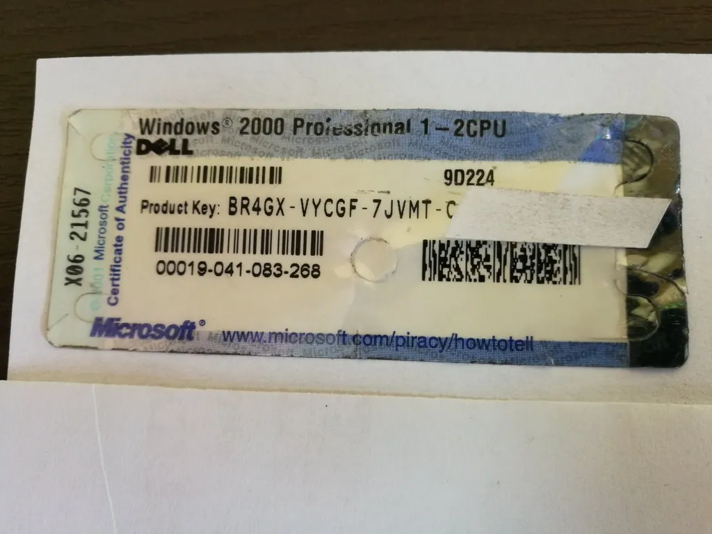 Zdjęcie Jak znaleźć klucz produktu Windows 2000: Proste wskazówki