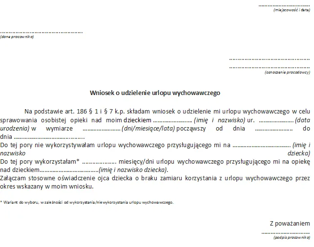 Zdjęcie Czy urlop wypoczynkowy przysługuje podczas urlopu wychowawczego? Sprawdź swoje prawa!