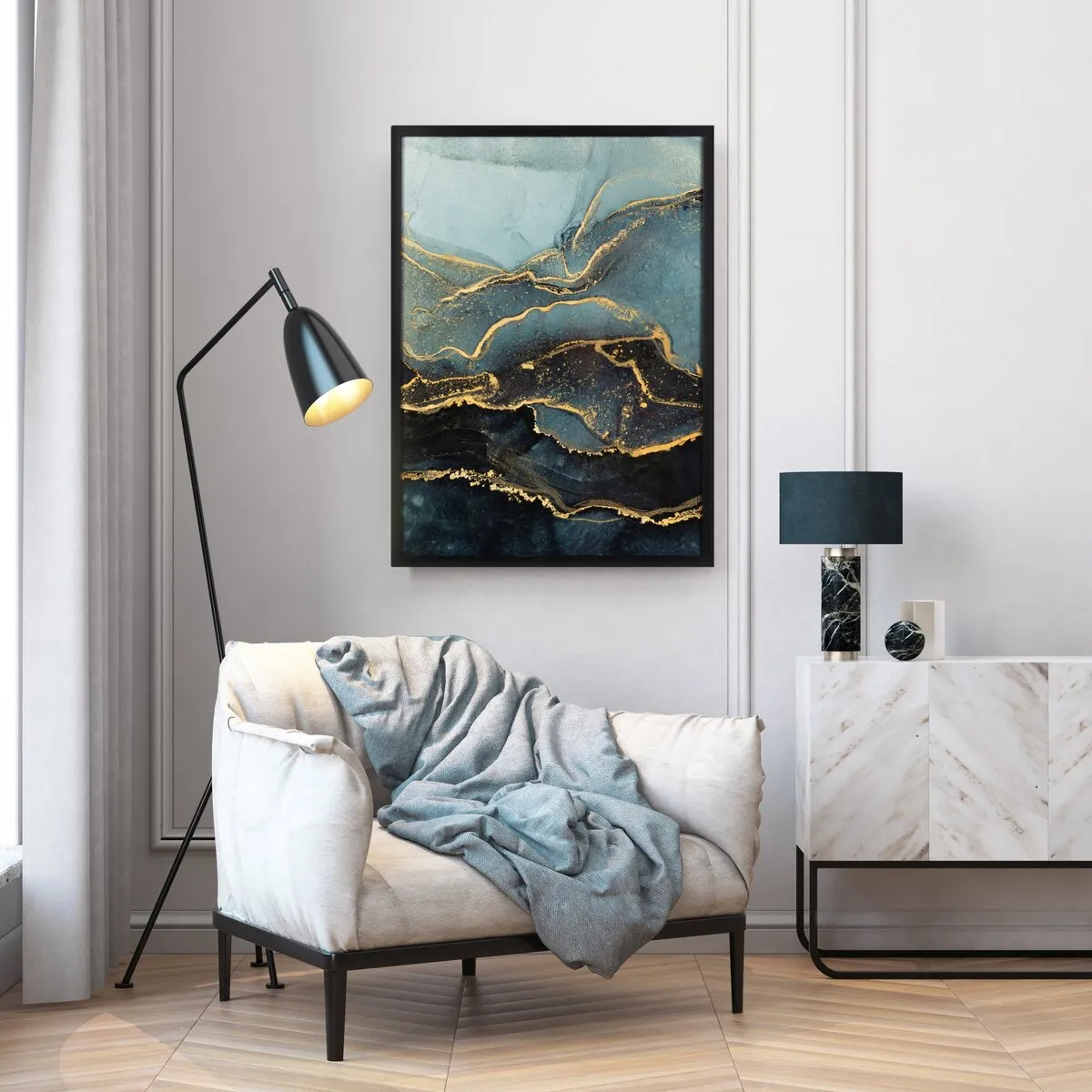 Zdjęcie Co na ścianie w salonie? 10 inspirujących pomysłów na dekorację