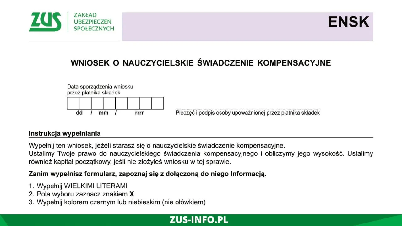Zdjęcie Jak wypełnić wniosek o nauczycielskie świadczenie kompensacyjne bez błędów