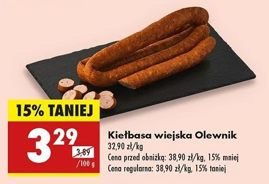 Zdjęcie Kiełbasa wiejska Biedronka - promocje i ceny, które musisz znać