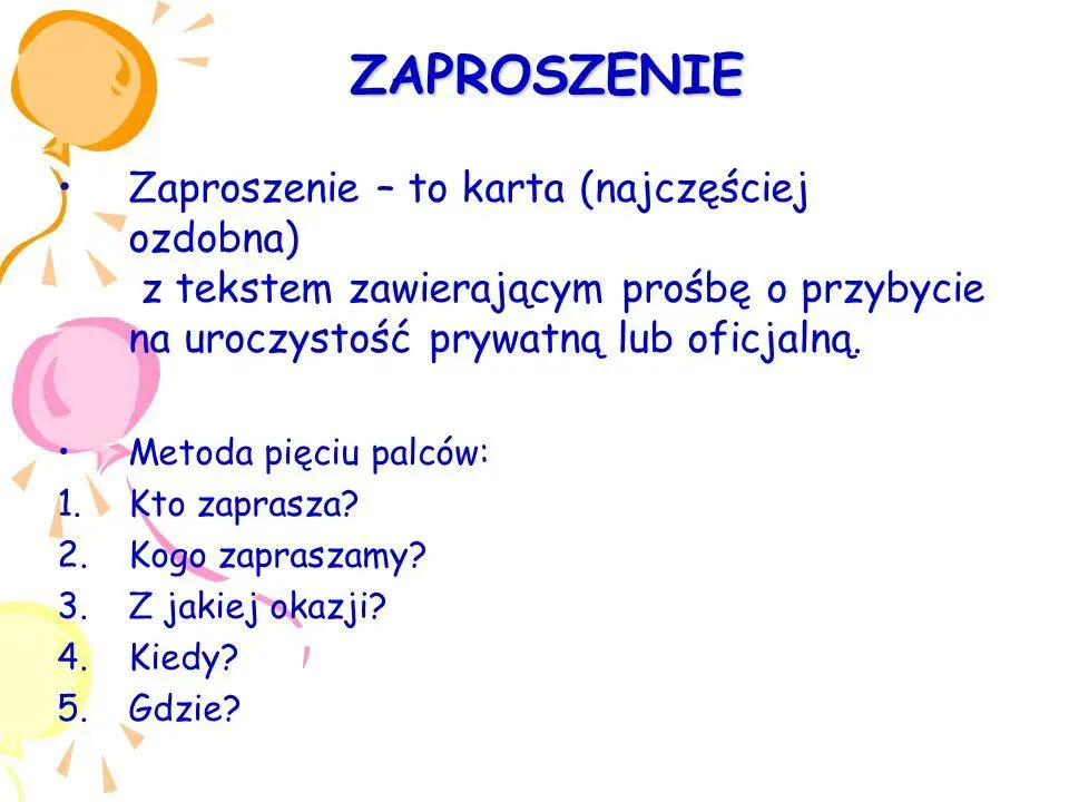 Zdjęcie Jak piszemy zaproszenie - kluczowe zasady i najczęstsze błędy