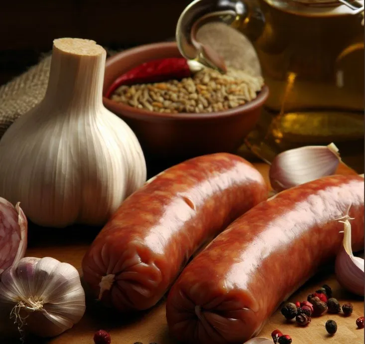 Zdjęcie Ile wody do kiełbasy na 10 kg mięsa, aby uniknąć suchej konsystencji?