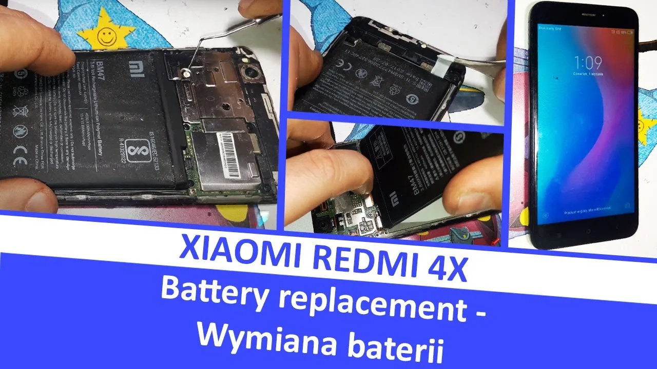 Zdjęcie Wymiana baterii w Redmi 4X – Koszty, lokalizacje i czas usługi