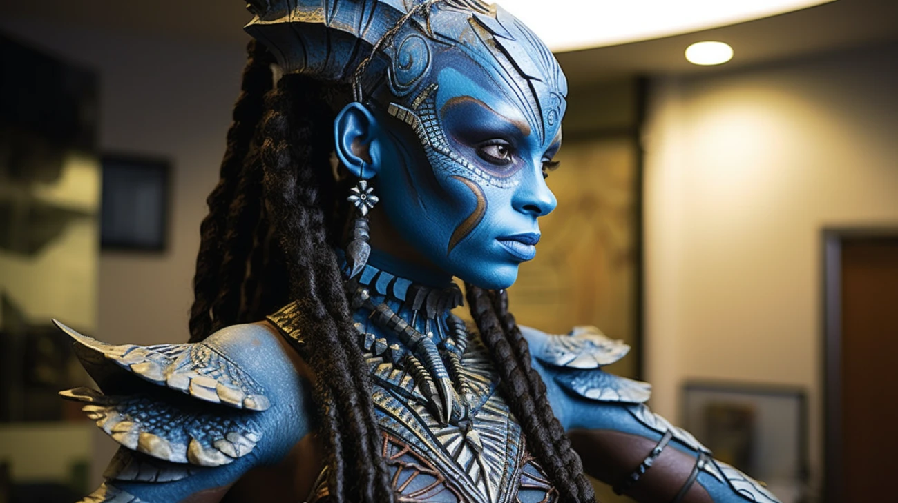 Prawdziwe popiersie Neytiri z filmu Avatar w skali 1:1 - cena może zaskoczyć