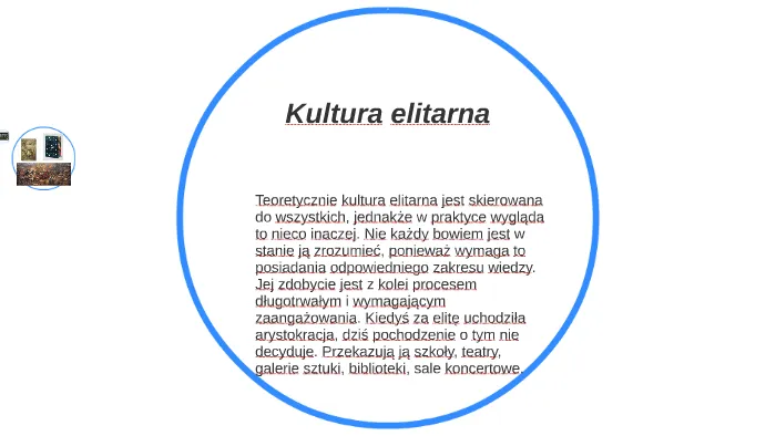 Zdjęcie Co to jest kultura elitarna i dlaczego ma znaczenie w społeczeństwie?