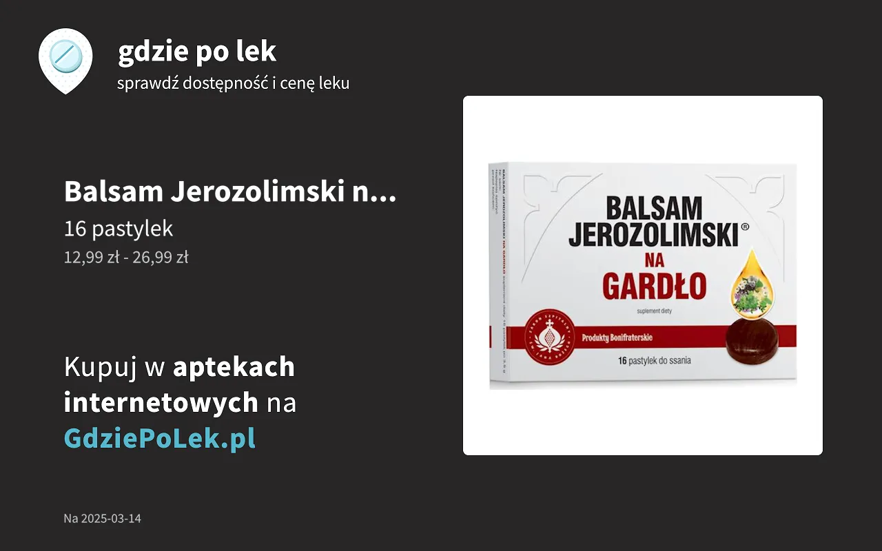 Zdjęcie Gdzie kupić balsam jerozolimski? Sprawdź najlepsze oferty i ceny