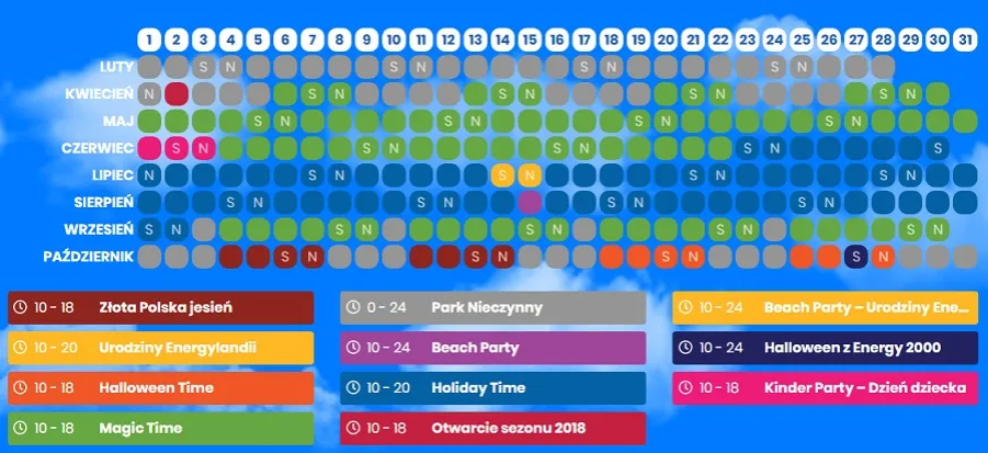 Zdjęcie Do kiedy jest czynna Energylandia? Godziny otwarcia i sezon
