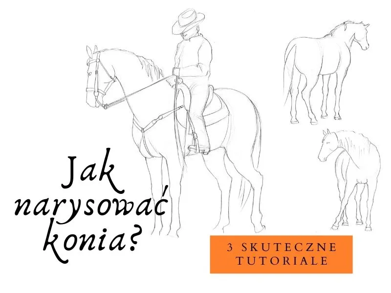 Zdjęcie Jak narysować konia dla dzieci w prosty sposób - krok po kroku